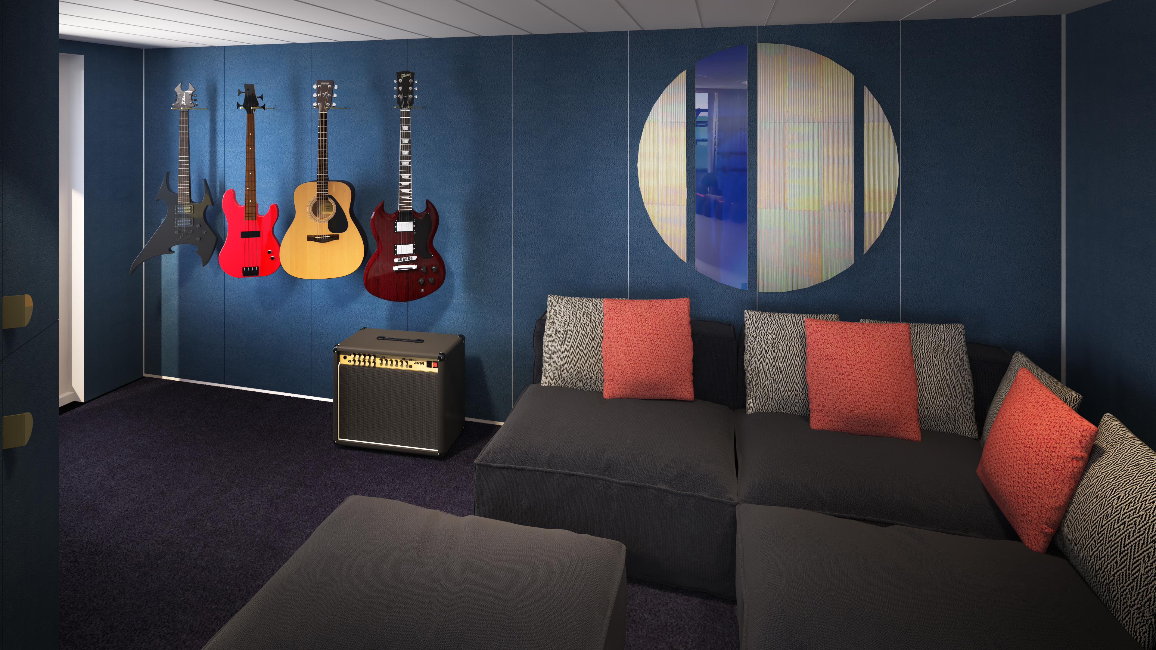 Virgin Voyages Scarlet Lady Accommodation Massive Suite Music Room.jpg